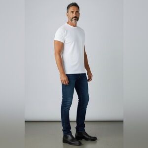 Robert Graham’s Dawson Chelsea Black Embossed Leather Men's Boots SZ:9